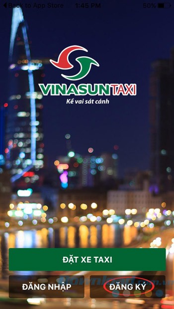 Đăng ký tài khoản Vinasun