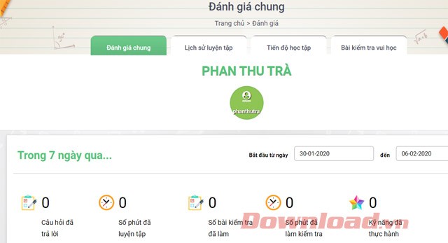 Theo dõi tiến độ học tập của học sinh trên VioEdu