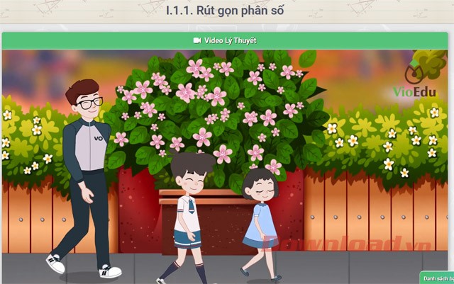 Video bài giảng sinh động