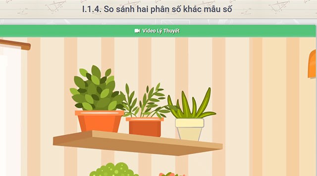 Giao diện video bài học