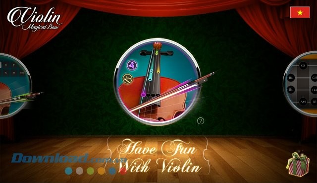 Giao diện ứng dụng Violin