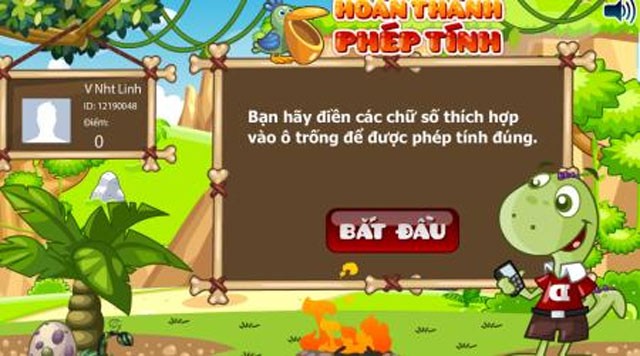 Kiểu bài Hoàn thành phép tính