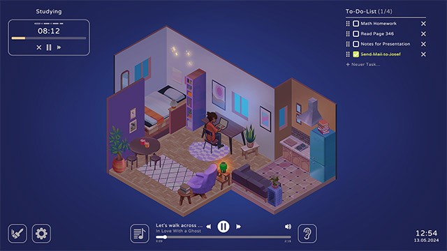 Sử dụng các công cụ hiệu suất trong Virtual Cottage II để tăng sự tập trung và cải thiện hiệu suất công việc