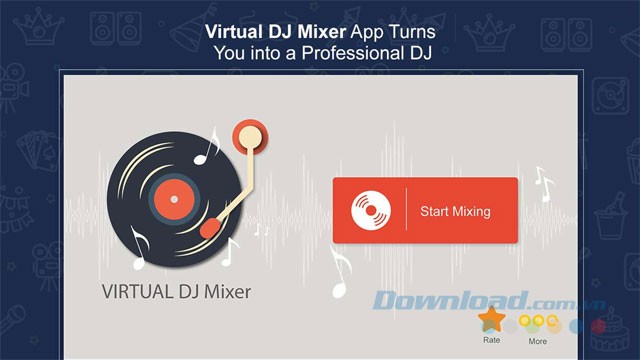 Giao diện Virtual DJ Mixer