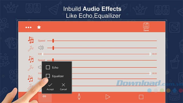 Thêm hiệu ứng vào bản nhạc