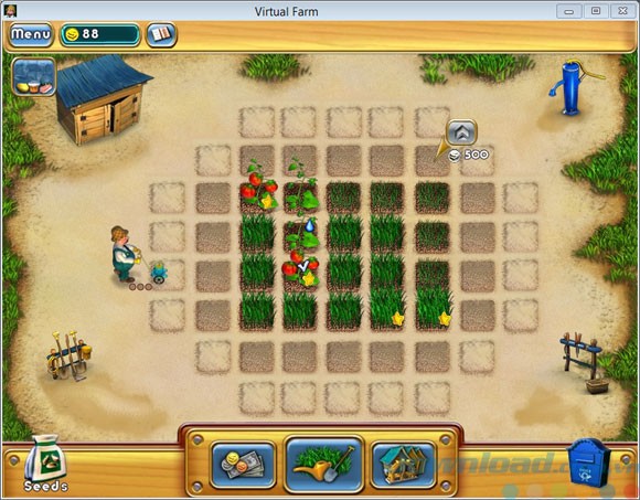 Trang trại khi bắt đầu chơi game