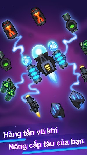 Vô vàn vũ khí cho bạn trang bị cho phi thuyền