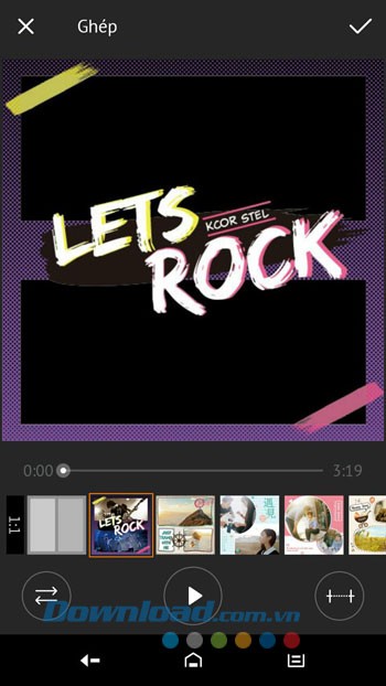 Ghép video đơn giản với VivaVideo