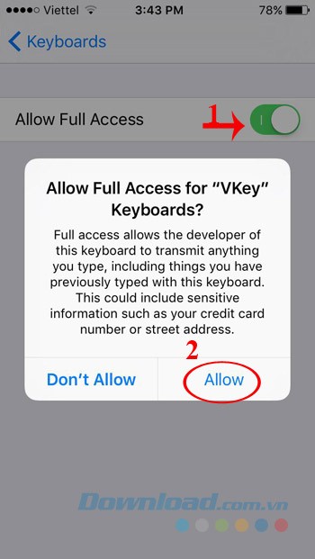Truy cập bàn phím