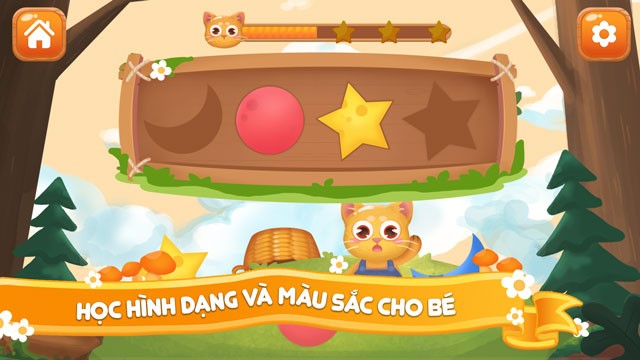 Học hình dạng và màu sắc cho bé
