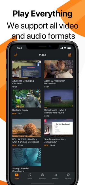 VLC Mobile hỗ trợ nhiều định dạng