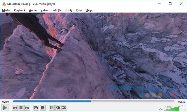 Xem ảnh 360 độ trên VLC