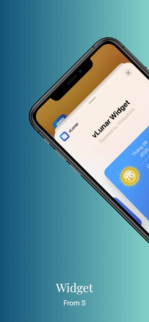 vLunar cho bạn thiết lập các kích cỡ widget khác nhau