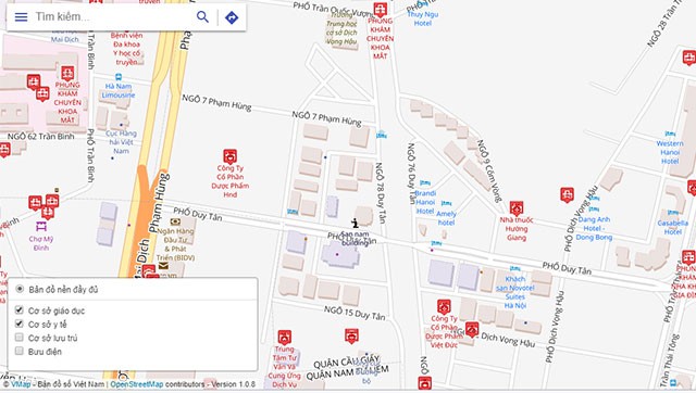 Lọc dữ liệu bản đồ