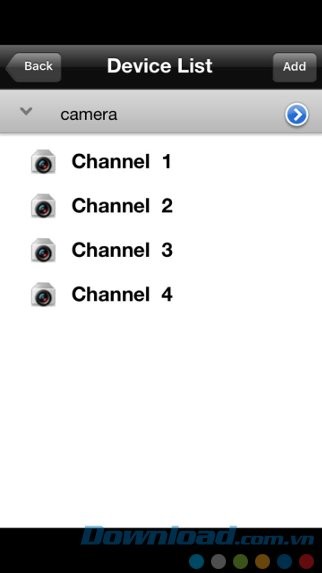 Danh sách thiết bị