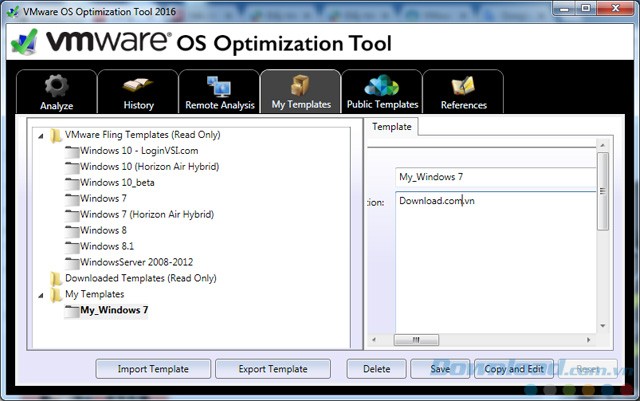 Quản lý các tùy chọn tối ưu hóa đã thiết lập