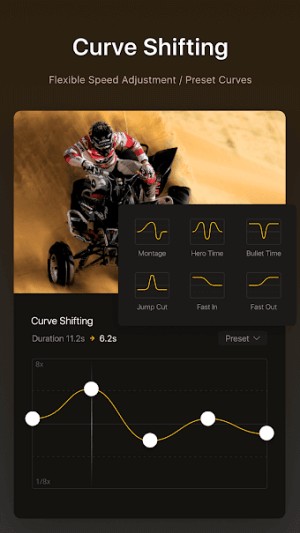Điều chỉnh đường cong tốc độ phát video