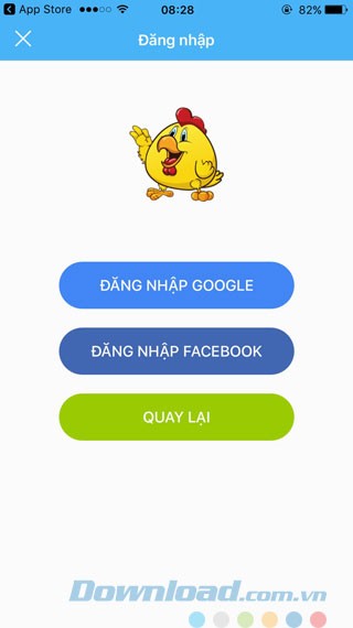 Đăng nhập VnDoc bằng Google, Facebook...
