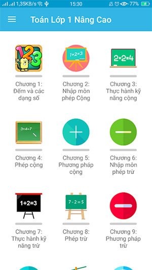 Toán lớp 1 nâng cao