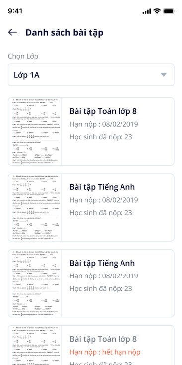 Danh sách bài tập