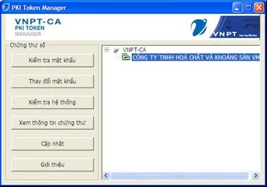 Quản lý chữ ký số trên VNPT-CA