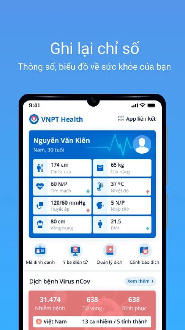 Ghi lại chỉ số sức khỏe