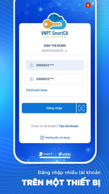 Hỗ trợ đăng nhập nhiều tài khoản