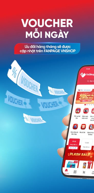 Nhiều voucher mỗi ngày