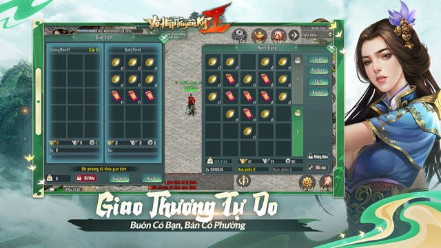 Người chơi có thể tự do giao dịch các vật phẩm mà không bị giới hạn hay khóa đồ