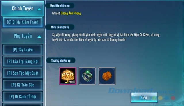 Nhiệm vụ chính tuyến