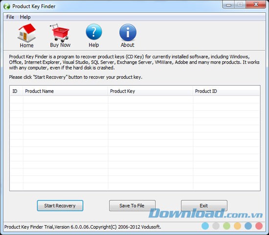 Vodusoft Product Key Finder