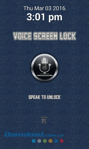 Mở khóa bằng giọng nói với Voice Screen Lock
