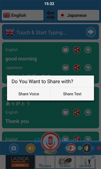 Chia sẻ đoạn dịch