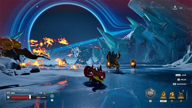 Cuộc chiến sinh tồn giữa con người và sinh vật không gian trong Voidling Bound game