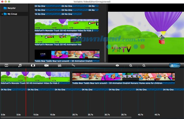 Voilabits VideoEditor cho Mac