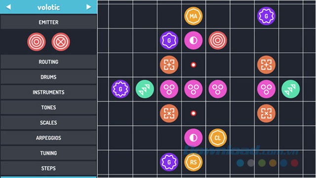 Giao diện chính Volotic