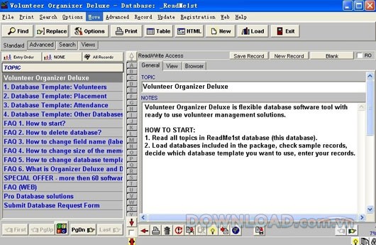 Volunteer Organizer Deluxe
