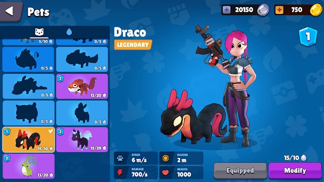 Chọn pet đồng hành và hỗ trợ bạn trong trận chiến