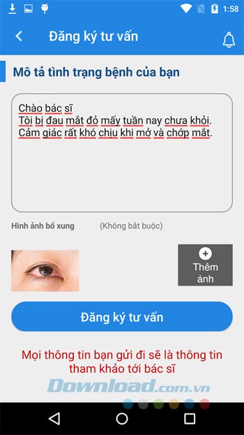 Đăng ký tư vấn khám