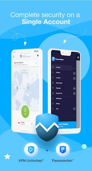 VPN Unlimited nằm trong gói nội dung MonoDefense