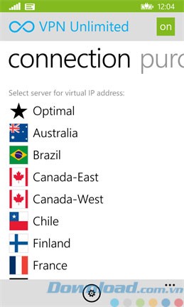 Ứng dụng VPN Unlimted trên Windows Phone