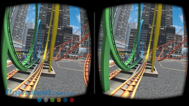VR Roller Coaster hoạt động với Google Cardboard