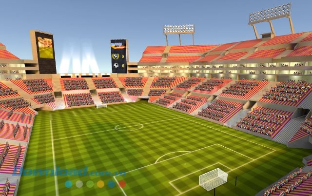 VR Soccer Header mô phỏng sân vận động chân thực