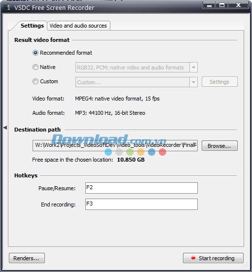VSDC Free Screen Recorder