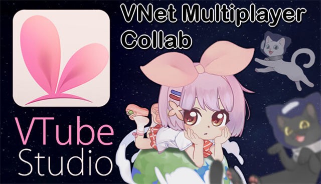 Hợp tác 4 người với gói nội dung VNet Multiplayer Collab trê VTube Studio