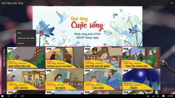 Trang chủ của VTV quà tặng cuộc sống