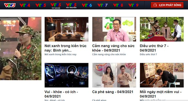 Xem các video có sẵn