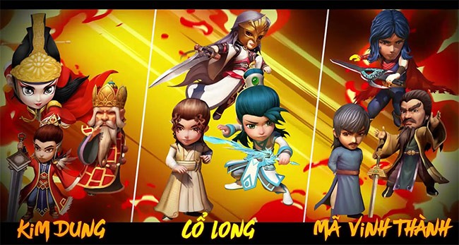 Hệ thống nhân vật đa dạng của Vua Kiếm Hiệp trên Android