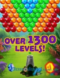 Vulcan Pop Bubble Shooter cho Android có hơn 1300 cấp độ