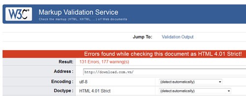 W3C Markup Validation Service
